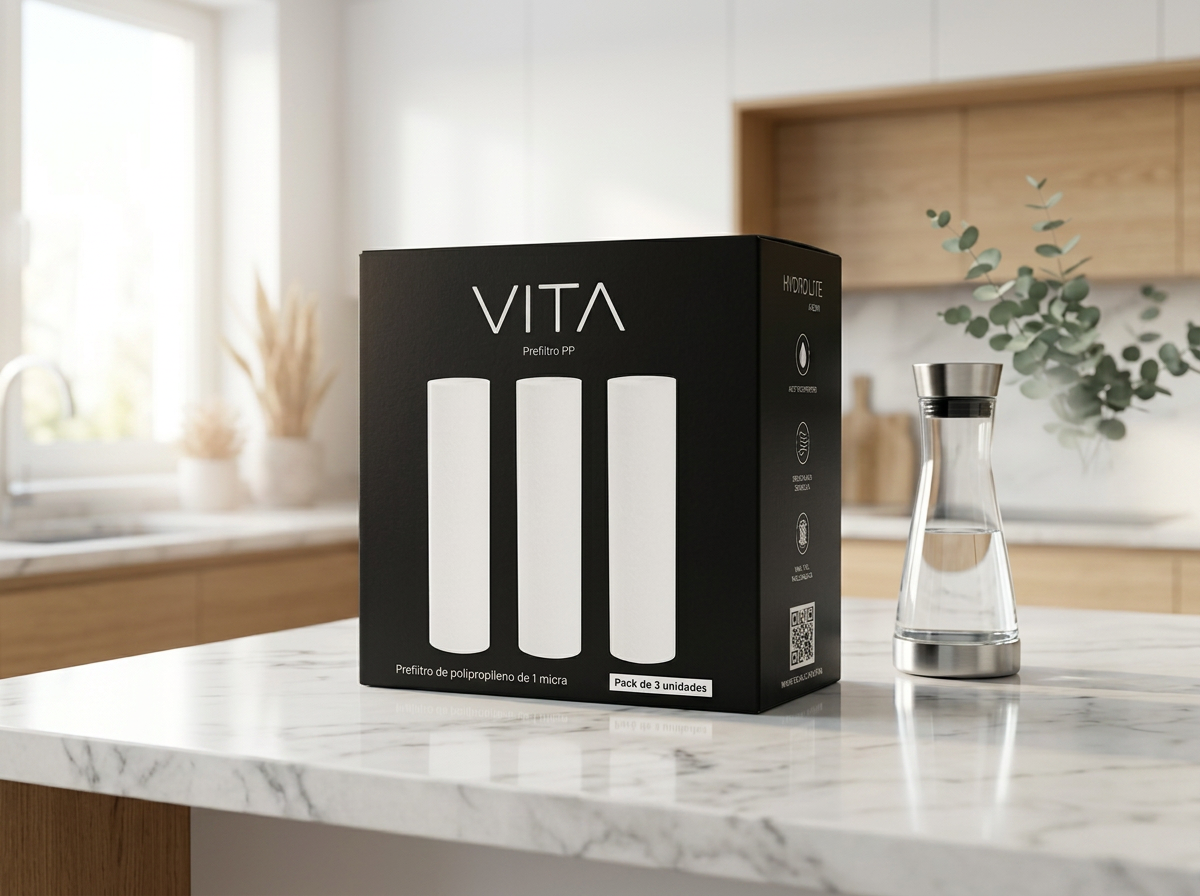 Pack de prefiltros Vita en cocina premium